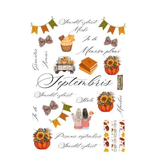 Mēneša uzlīmes- Septembris