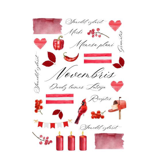 Mēneša Uzlīmes-Novembris