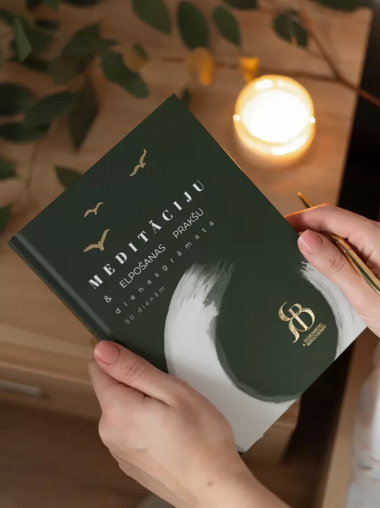 Meditāciju un elpošanas prakšu dienasgrāmata